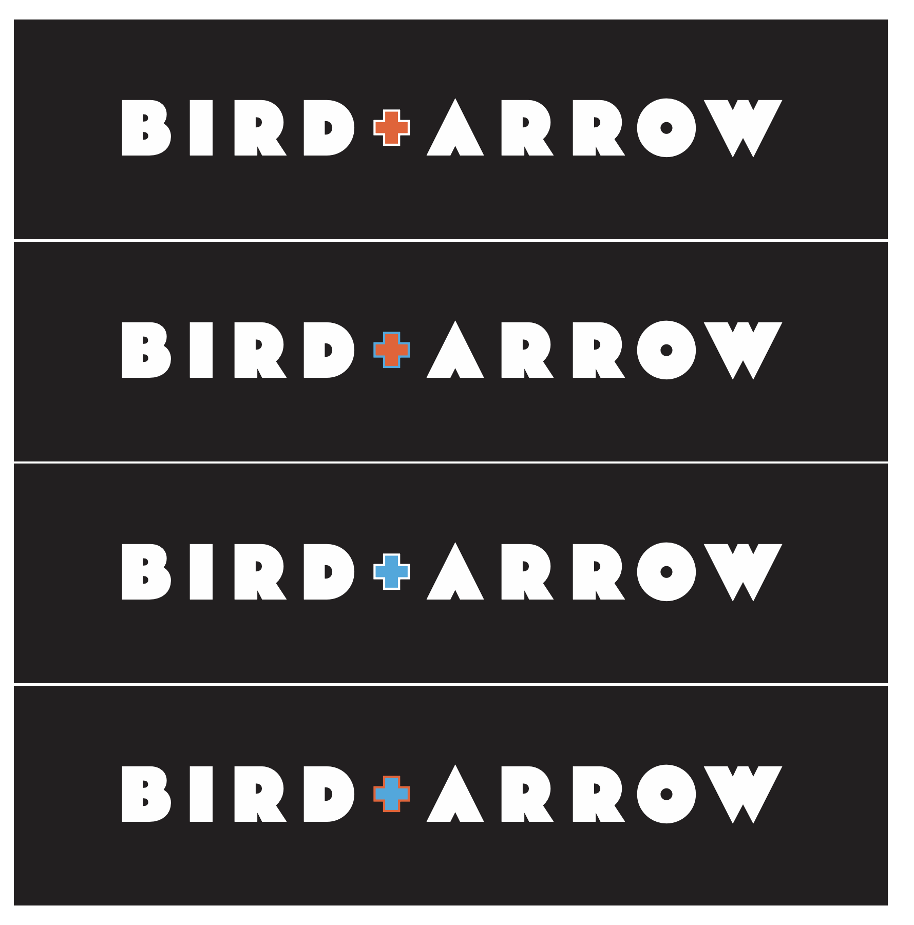 Bird + Arrow Logo Mark Variations