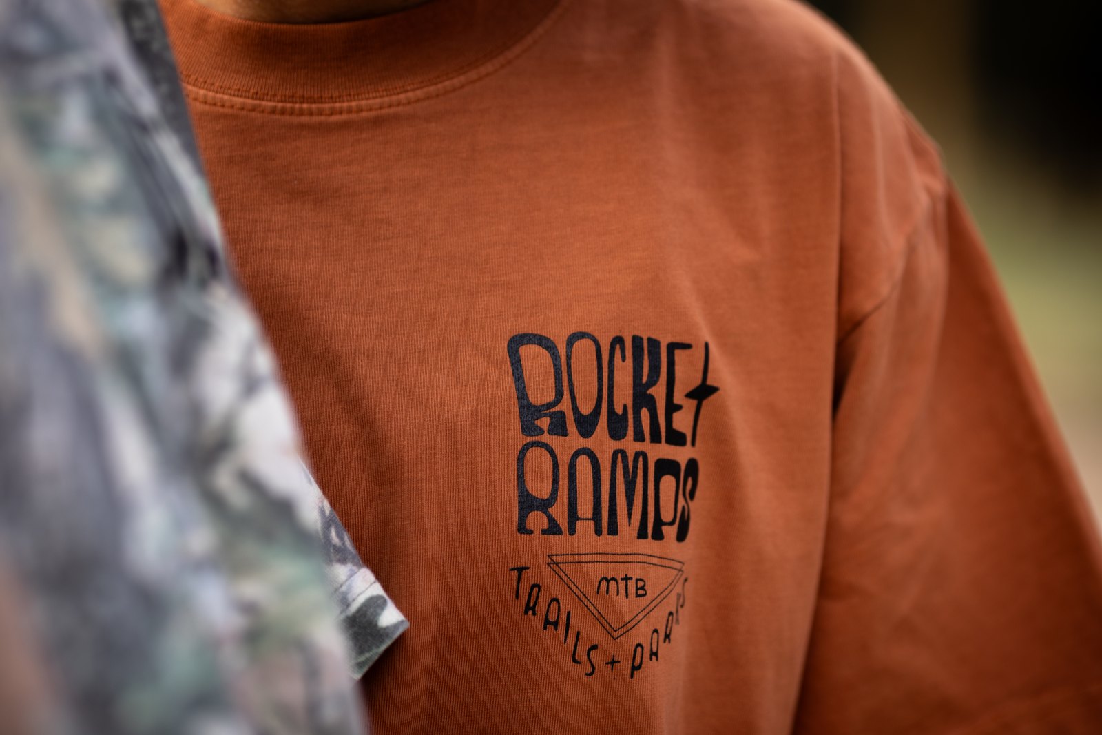 Round-two tee, rust colorway