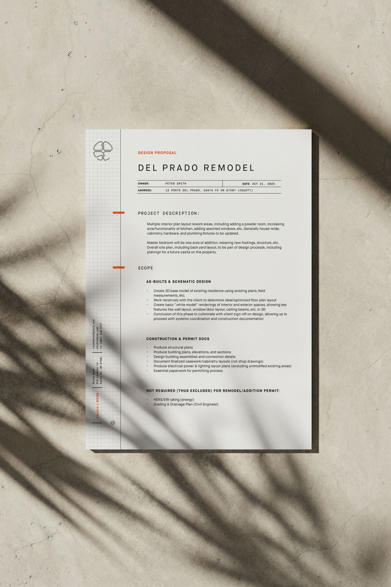 studio|BOSE proposal mockup